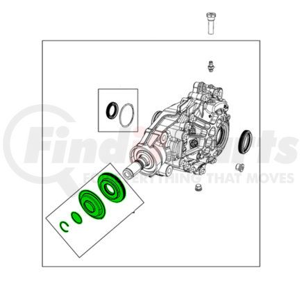 68531109AA by MOPAR - Differential Seal Kit