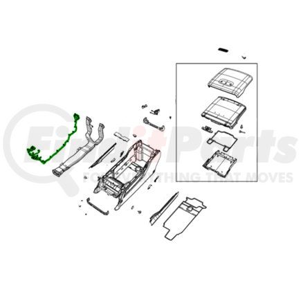 68523474AA by MOPAR - Console Wiring Harness - For 2022-2023 Ram 1500