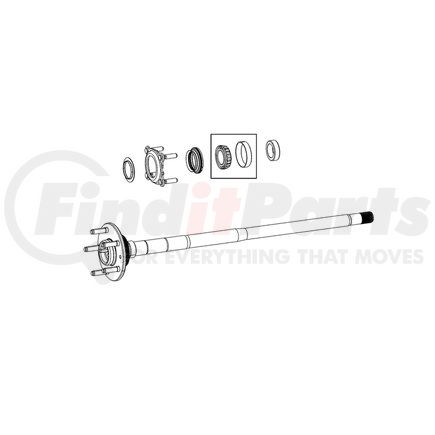 68474094AA by MOPAR - Drive Axle Shaft Assembly - Rear, Left or Right