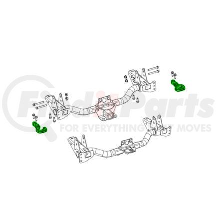 68468059AB by MOPAR - Tow Hook - Left or Right, For 2020-2023 Jeep Gladiator