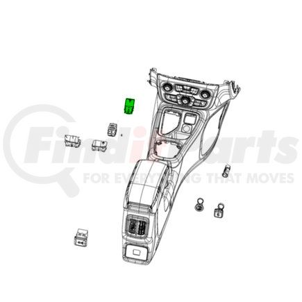 6ZM50DX8AB by MOPAR - Parking Brake Switch - For 2022 Jeep Compass