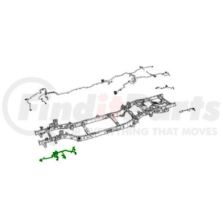 68397972AD by MOPAR - Chassis Wiring Harness - Left, For 2020-2023 Jeep Gladiator