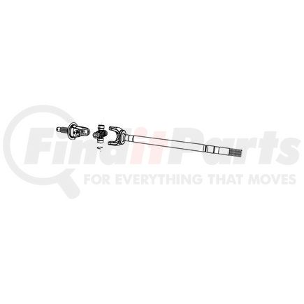 68449571AB by MOPAR - Drive Axle Shaft - Left, for 2013 Ram 3500 & 2014-2024 Ram 2500/3500