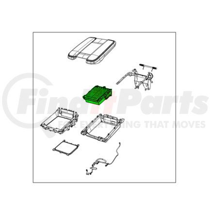 7JL53AAAAB by MOPAR - Center Console Insert