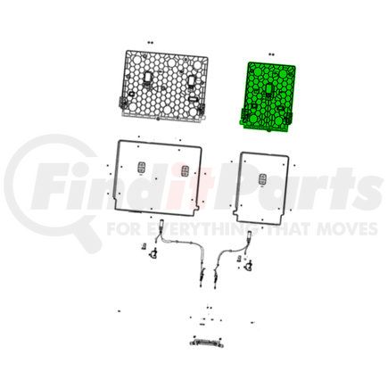 68567891AA by MOPAR - Seat Back Carpet - Left