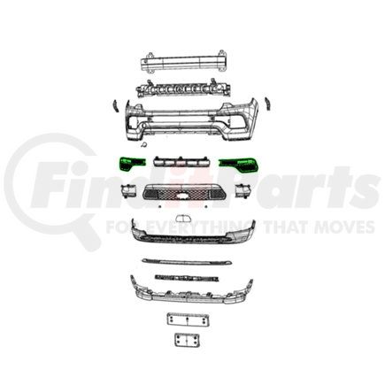 6ZH26GXHAA by MOPAR - Fog Light Bezel - Right, For 2022 Jeep Compass