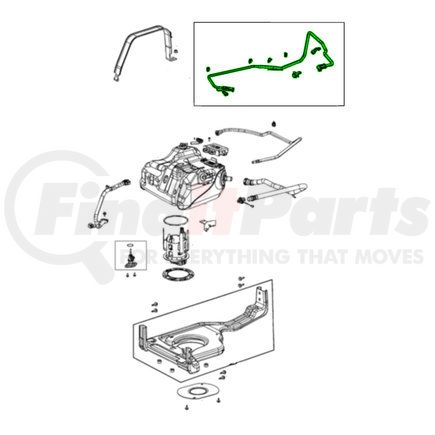 57008975AA by MOPAR - Diesel Exhaust Fluid (DEF) Tube - For 2019-2023 Ram