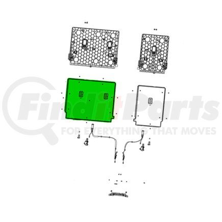 7JC29WA6AB by MOPAR - Seat Back Panel - Rear