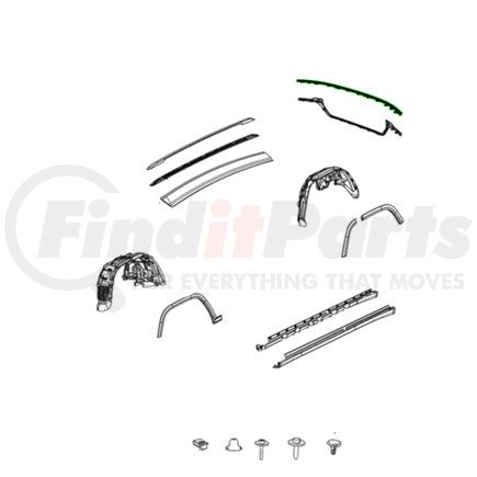 68351549AF by MOPAR - Fender Liner - Front, Right