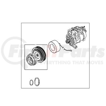 68340016AB by MOPAR - A/C Compressor - Complete, for 2019-2023 Ram 1500