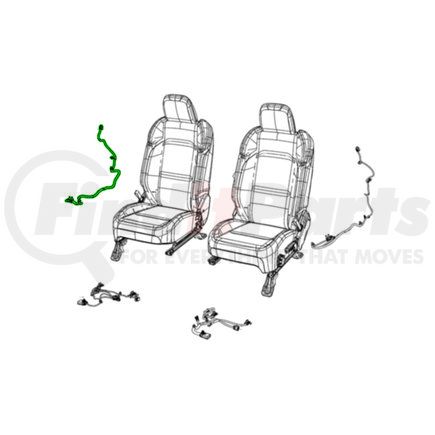 68572405AA by MOPAR - Seat Air Bag Wiring Harness - Left or Right