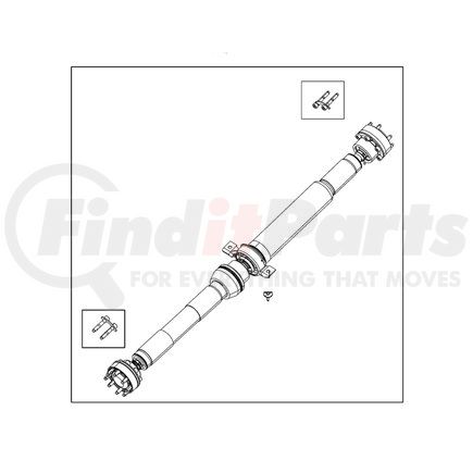 52123627AC by MOPAR - Drive Shaft - Rear, for 2011-2021 Jeep Grand Cherokee & 2022 Grand Cherokee WK