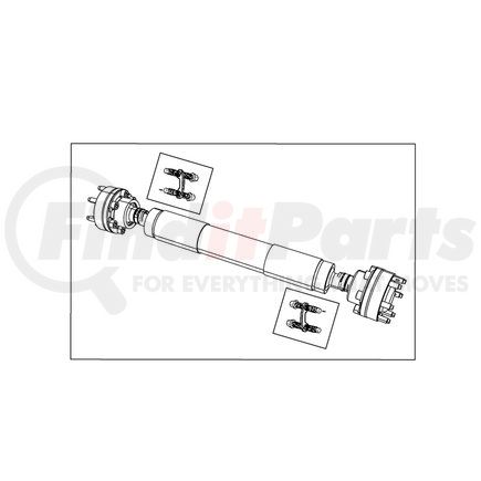 52853642AF by MOPAR - Drive Shaft - Front, for 2011-2023 Dodge/Jeep