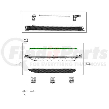 68565523AA by MOPAR - Running Board Molding - Left