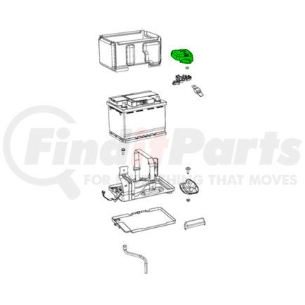 68094814AA by MOPAR - Battery Cover