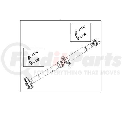 52123635AC by MOPAR - Drive Shaft - Rear, For 2011-2023 Dodge Durango