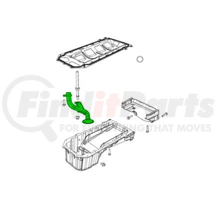 5038172AA by MOPAR - Engine Oil Pump Pickup Tube and Screen - For 2012-2023 Dodge/Jeep