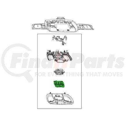 6AC23DX9AA by MOPAR - Sunroof Switch - For 2019-2022 Jeep Compass