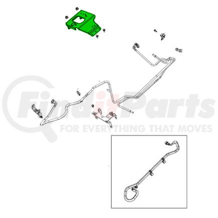 68090480AD by MOPAR - Fuel Line Bracket - For 2012-2017 Jeep Wrangler & 2018 Wrangler JK