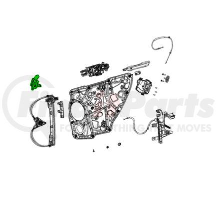 68565747AA by MOPAR - Power Window Motor - Rear, Left