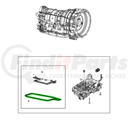 68507898AA by MOPAR - Engine Oil Pan Gasket - For 2021-2023 Jeep Wrangler