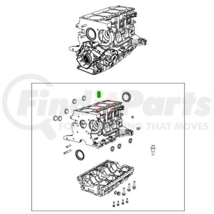 6509657AA by MOPAR - Engine Cylinder Head Dowel Pin - For 2012-2017 Fiat/Dodge