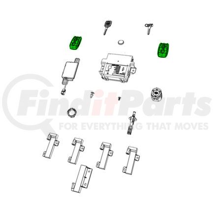 68584153AA by MOPAR - Keyless Entry Transmitter - For 2019-2023 Ram 1500