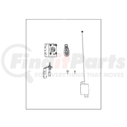 82214846AD by MOPAR - Remote Vehicle Starter Kit - For 2015-2016 Chrysler Town and Country