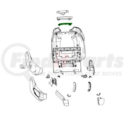 6TL28SD4AA by MOPAR - Seat Back Panel - Front