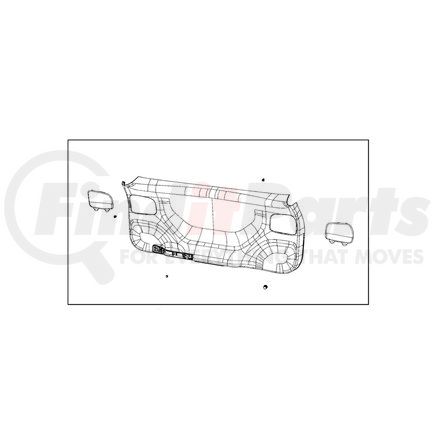 6AV27DX9AF by MOPAR - Liftgate Finish Panel - For 2023 Jeep Cherokee