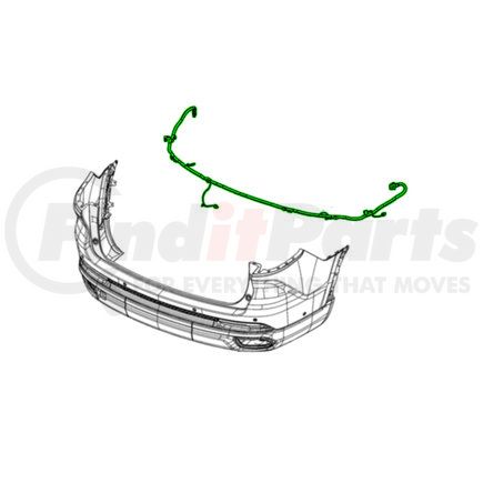 68500524AC by MOPAR - Bumper Cover Wiring Harness - Rear, For 2022-2023 Jeep Grand Cherokee