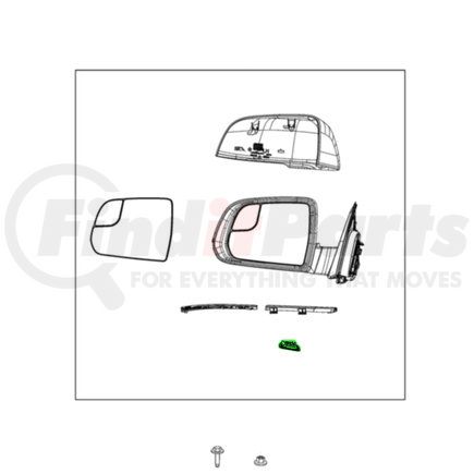 68574878AA by MOPAR - Door Mirror Cover