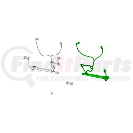 68460701AB by MOPAR - Door Wiring Harness - Rear, For 2014-2023 Ram