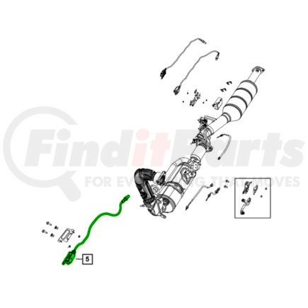 68544296AA by MOPAR - Nitrogen Oxide (NOx) Sensor - with Bracket, For 2020-2023 Ram 1500