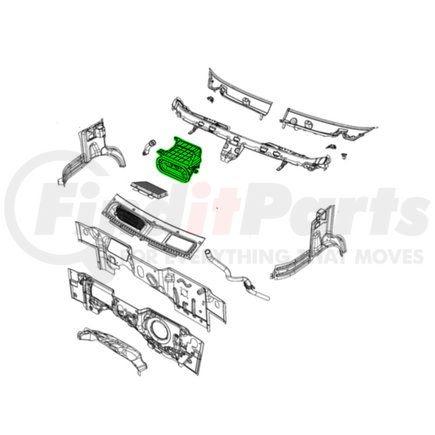 57009078AA by MOPAR - HVAC Air Inlet Duct - For 2019-2023 Ram