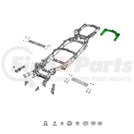 06513430AA by MOPAR - Frame Crossmember Nut - Hex