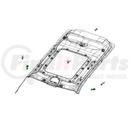 6UA07SA5AA by MOPAR - Navigation Microphone - with Bezel