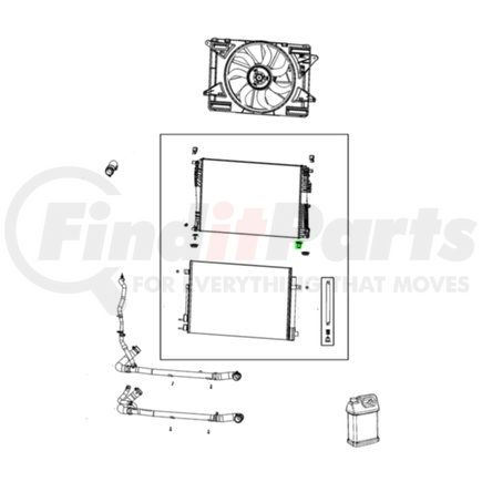 68171655AA by MOPAR - Radiator Mount Pin - Left