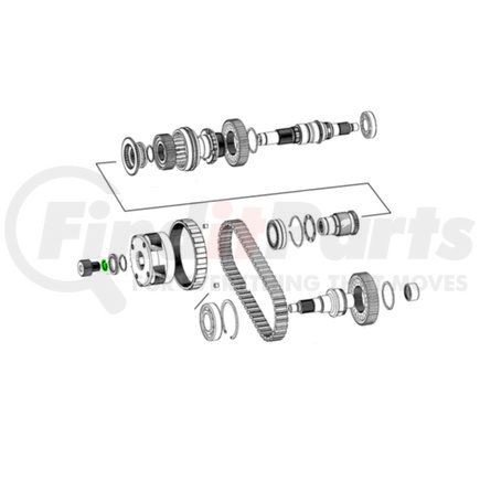 68087995AA by MOPAR - Transfer Case Output Shaft Bearing Snap Ring