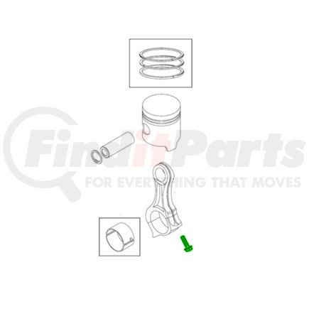 68133296AA by MOPAR - Engine Connecting Rod Bolt - For 2014-2017 Ram