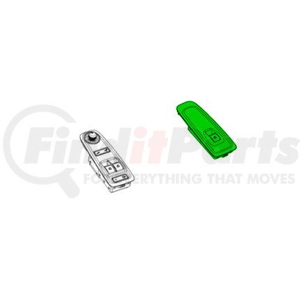 1ZP67JXWAC by MOPAR - Door Window Switch - Front, For 2014-2020 Ram