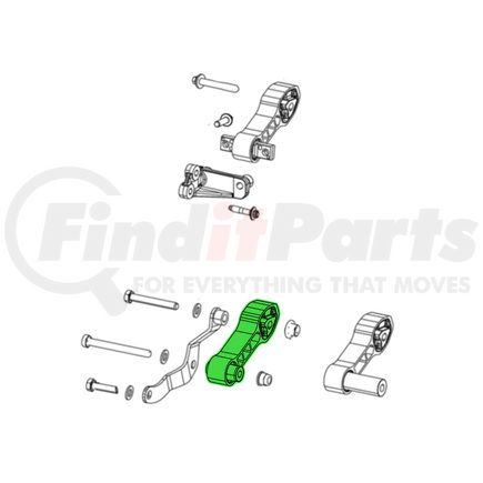 68073029AC by MOPAR - Engine Torque Strut Bushing - For 2012-2017 Fiat 500