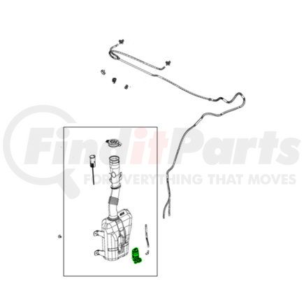 68124072AA by MOPAR - Windshield Washer Pump - For 2015-2022 Ram ProMaster City