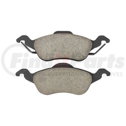 1001-0816M by MPA ELECTRICAL - Quality-Built Premium Disc Brake Pad Set - Semi-Metallic, with Hardware