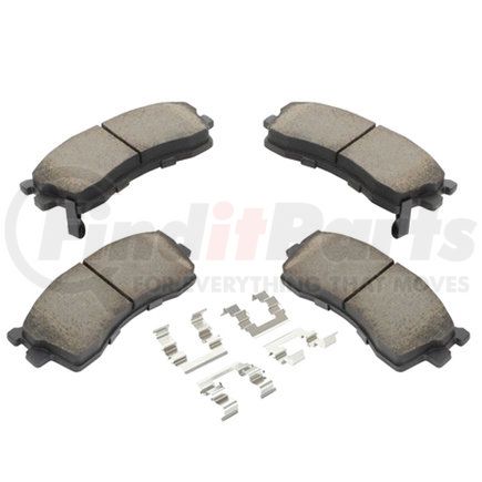 1001-0889M by MPA ELECTRICAL - Quality-Built Premium Semi-Metallic Brake Pads w/ Hardware