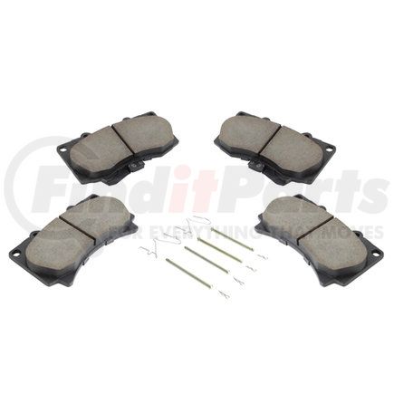 1001-1119M by MPA ELECTRICAL - Quality-Built Premium Semi-Metallic Brake Pads w/ Hardware