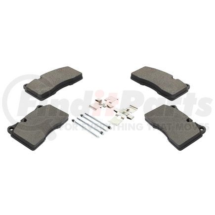 1001-1129M by MPA ELECTRICAL - Quality-Built Premium Semi-Metallic Brake Pads w/ Hardware