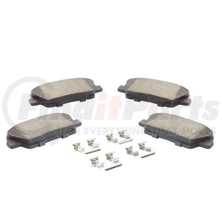 1001-1284M by MPA ELECTRICAL - Quality-Built Premium Semi-Metallic Brake Pads w/ Hardware