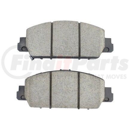 1001-1654M by MPA ELECTRICAL - Quality-Built Premium Disc Brake Pad Set - Semi-Metallic, with Hardware