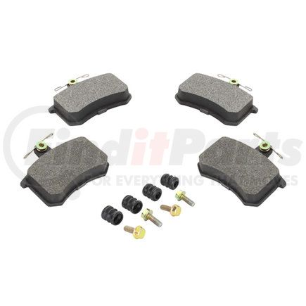 1003-0228M by MPA ELECTRICAL - Quality-Built Black Series Semi-Metallic Brake Pads w/ Hardware